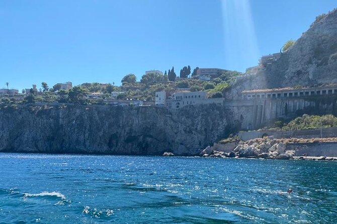 2 Hours Private Boat Tour Isola Bella Taormina Giardini Naxos - Stop 1: Isola Bella nature reserve from the sea