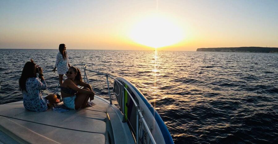 3-hour boat trip at sunset with the sighting Delfini - Sunset Swim and Coves Near Lampedusa