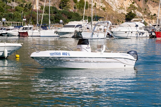 Boat rental without license Castellammare del Golfo-Rent boat - Faraglioni di Scopello: the stop that makes the day feel special