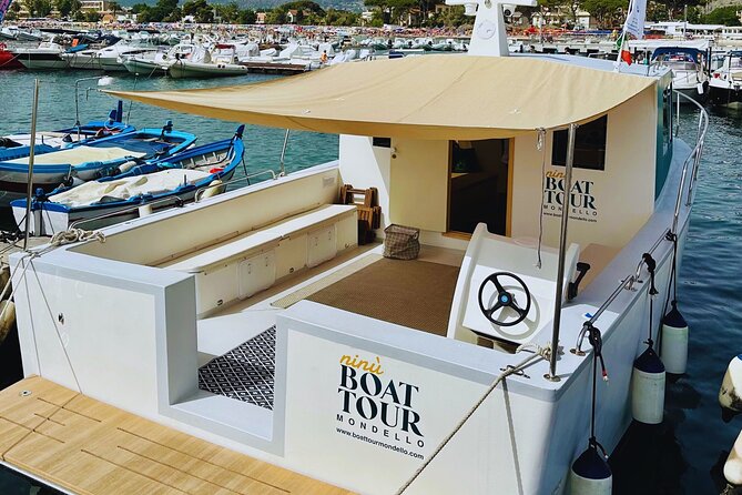 Boat Tour Mondello and Gulf of Palermo, with Aperitif (4 hours) - Stop 2: Mondello Bay anchorages, emerald to turquoise