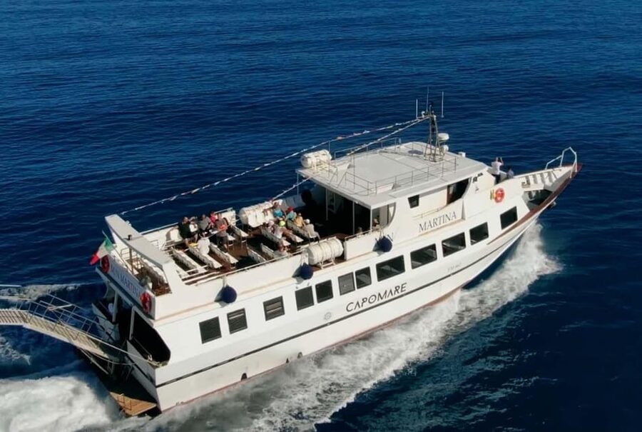 Capo d'Orlando: Mini-cruises to Salina Panarea and Stromboli - Meet the Boat: motonave Martina comfort and deck time