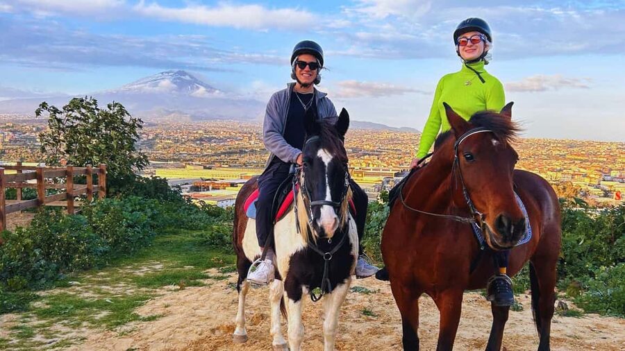 Catania: Guided Horseback Ride in Misterbianco Countryside - The Ride Itself: Citrus, Olive Groves, and Two Big Views