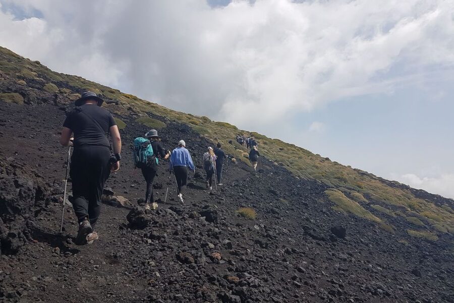 Catania: Mount Etna Trekking Tour Beyond the Tourist Trails - Rifugio Sapienza break: regrouping at the higher base