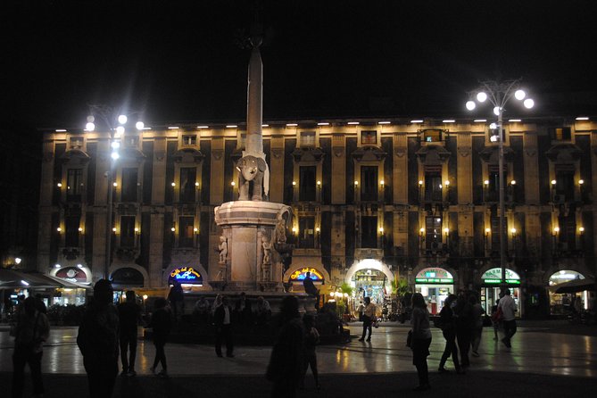 Catania Private Walking Tour with "Arancino and Cannolo" Tasting - Roman Amphitheatre Remains at Piazza Stesicoro