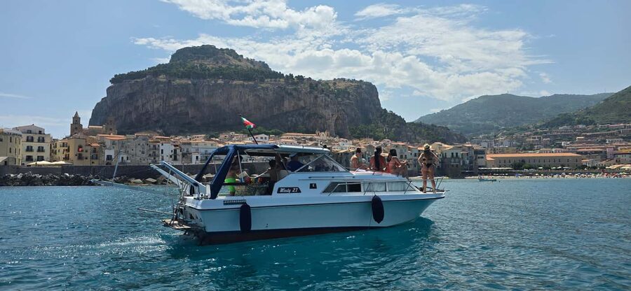Cefalù: Coast-to-coast boat day trip with snorkeling and aperitif - Small-group, comfy boat time: toilets, shower, and deck lounging