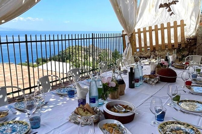 COOKING CLASS in Taormina at Chef Massimo HOUSE!! - The lunch and wine part: you eat what you made