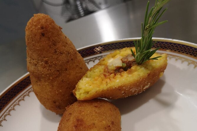 Course of Arancini and Almond Paste in Catania - Your Light Lunch or Dinner With Wine and Limoncello