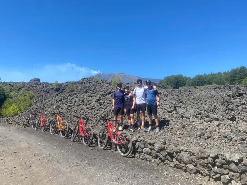 E-mtb tour through lava flows and down to Alcantara gorges - Who should book this e-mtb Etna + Alcantara day