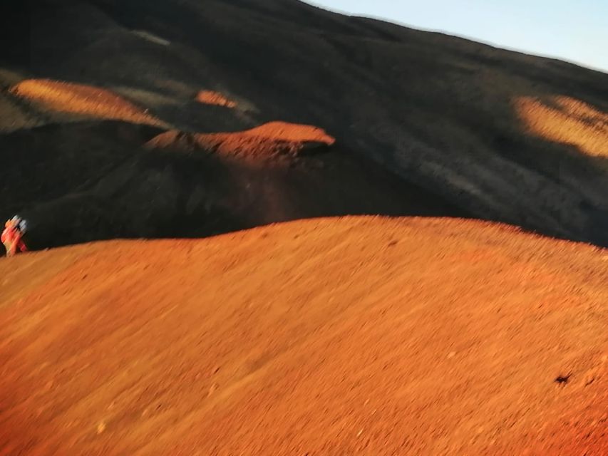 Etna excursions at sunset ancient craters and lava flows - Stop 1: ancient side craters and why starting here helps