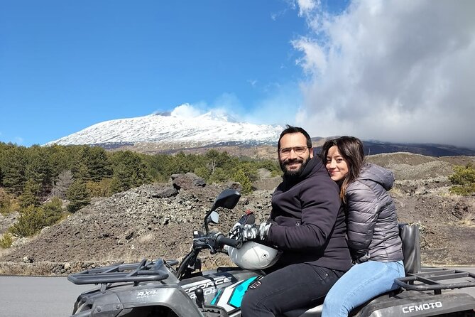 Etna Quad Tour (1 or 2 pax on a quad bike) - Stop 1: Mount Etna drive—eruptive fractures, lava fields, and black sand
