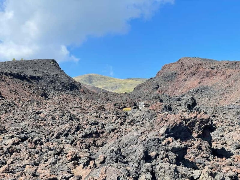 ETNA VOLCANO: Excursion to the Craters of 2002 - Walking the 2002 lava flow: seeing eruption damage up close