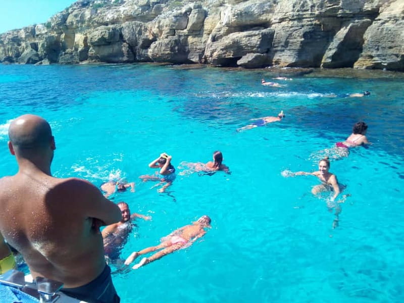 Favignana and Levanzo Boat Cruise with Lunch - Cala Rossa, Bue Marino, and Cala Azzurra: choosing where to snorkel