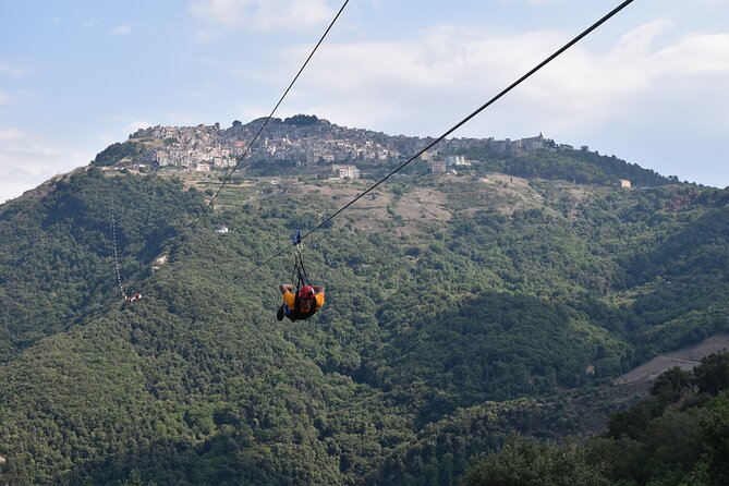 Flight with the Zipline Sicily in San Mauro Castelverde - San Mauro Castelverde: where your zipline day starts