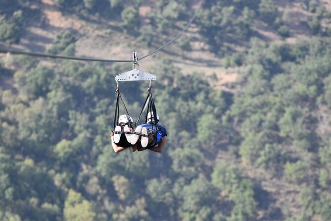 Flight with the Zipline Sicily in San Mauro Castelverde - Timing and the cable run: speed, a short burst, and big sky feelings