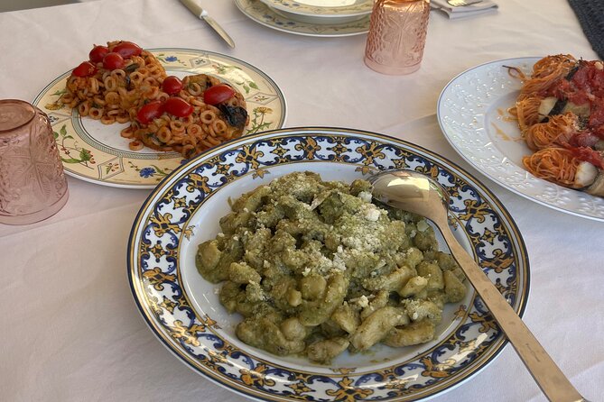 Fresh local pasta lesson in the garden - What You Bring Home: Sauce Lists, Recipes, and Small Extras