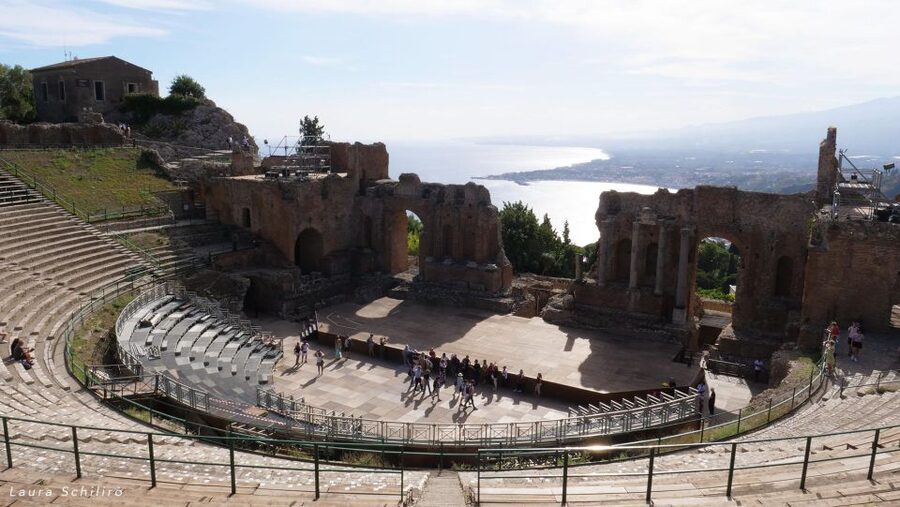 From Catania: Guided Tour of Taormina and Castelmola - The van hop to Castelmola: short ride, big change in mood