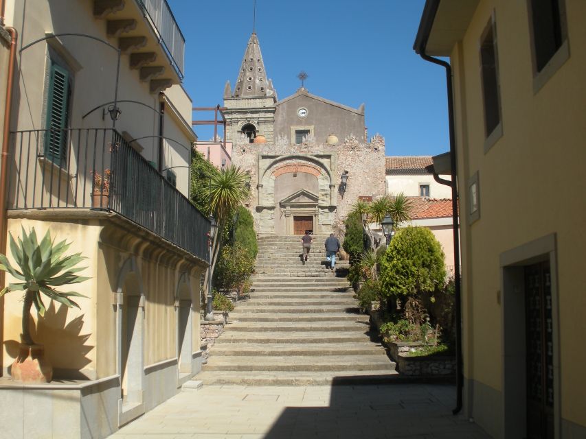 From Catania: The Godfather Movie Day Trip in Sicily - Savoca’s streets and Bar Vitelli at the Trimarchi building