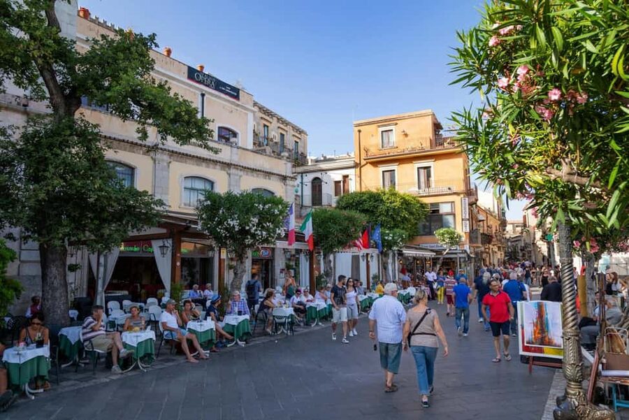 From Cefalù: Full-day tour to Mount Etna & Taormina - Taormina After Etna: Medieval Lanes and the Greek Theatre Area