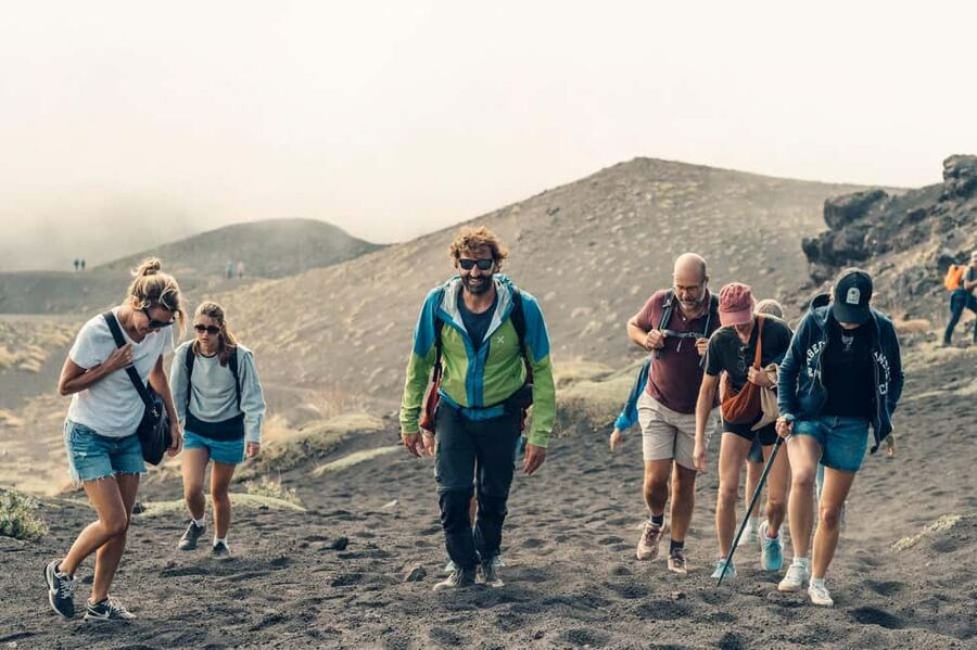 From Siracusa: Etna Tour - Trek, Wine and Food - The Trek Part: Southern Slopes, Geology Talk, and Real Volcanic Ground