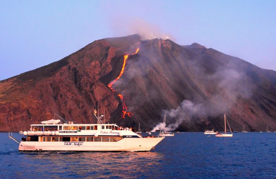 From Taormina: Chic Panarea and Stromboli Day Tour - Stromboli: from the village to the volcano’s night show