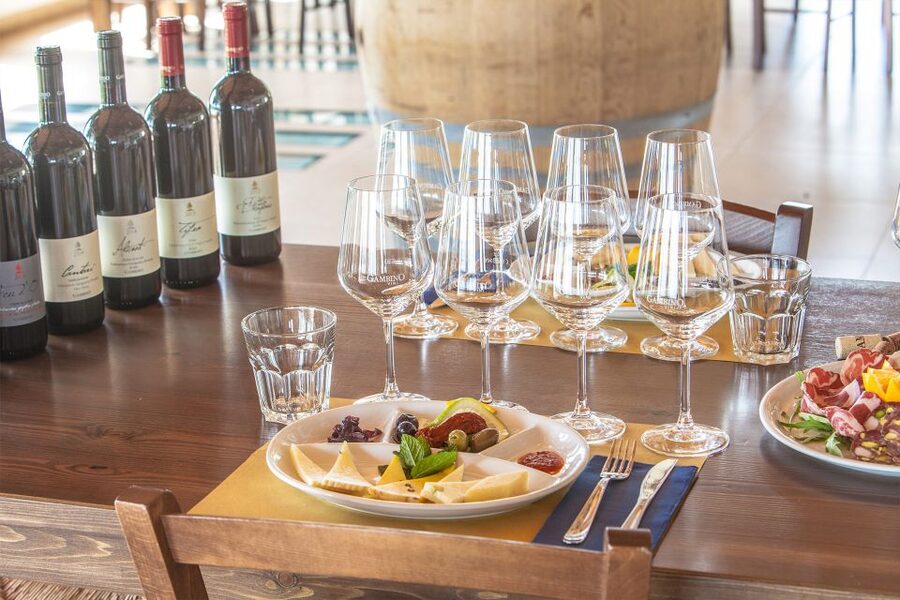 From Taormina: Private 3 Etna Wineries with Food & Wine - Stop 1: Bruschetta, 3 Etna DOC Wines, and a Small-Producer Feel