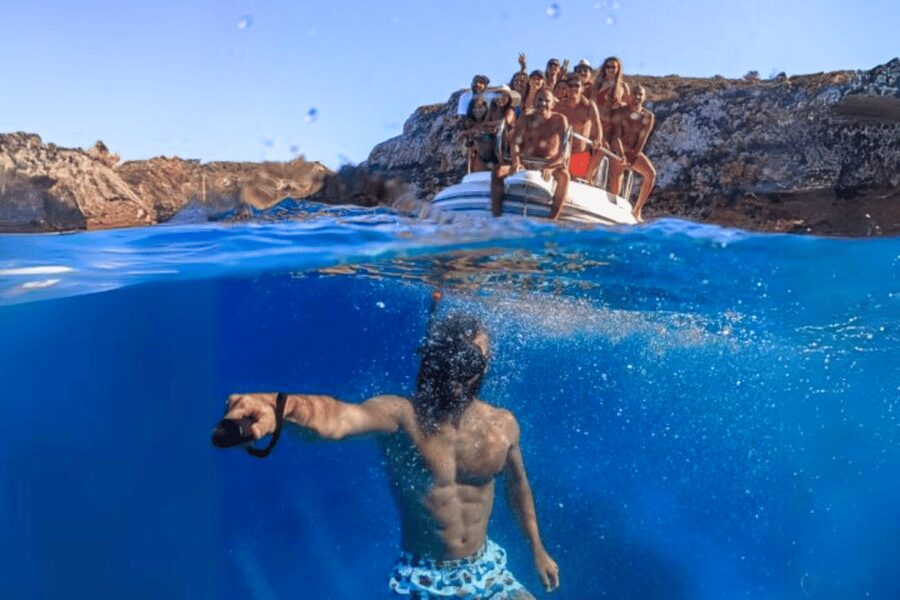 From Trapani: Favignana and Levanzo Egadi Island Day Cruise - Levanzo afternoon: stacks, grottos, and a calm ending
