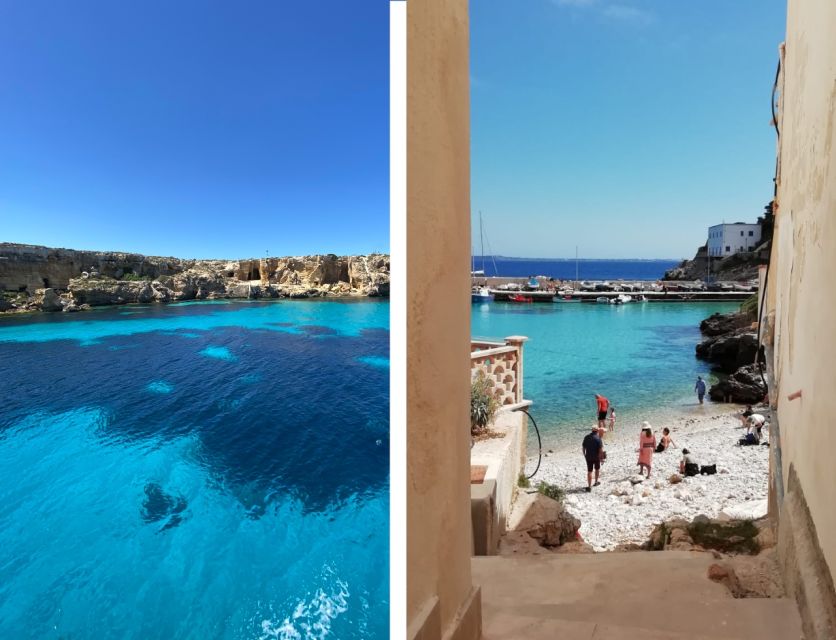 From Trapani: Favignana and Levanzo Mini Cruise with Lunch - Faraglione, Cala Minnola, and the Levanzo coves