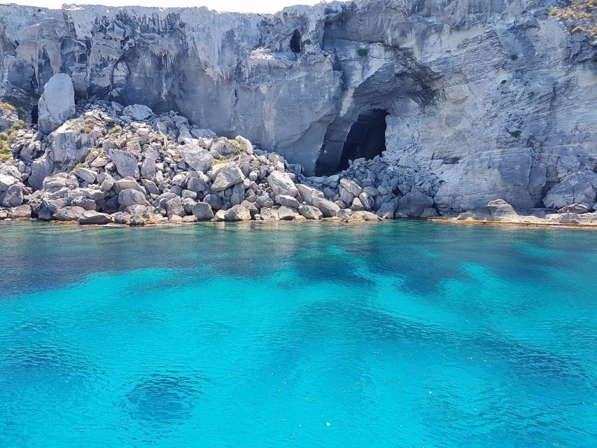 From Trapani: Favignana and Levanzo Motorboat Cruise - Lunch onboard: one Sicilian dish plus water and wine