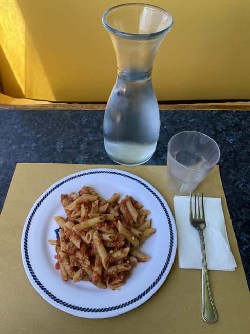 From Trapani port: Cruise to Favignana & Levanzo with lunch - Lunch on Board: Pesto Trapanese, Wine, Water, and Reality Checks