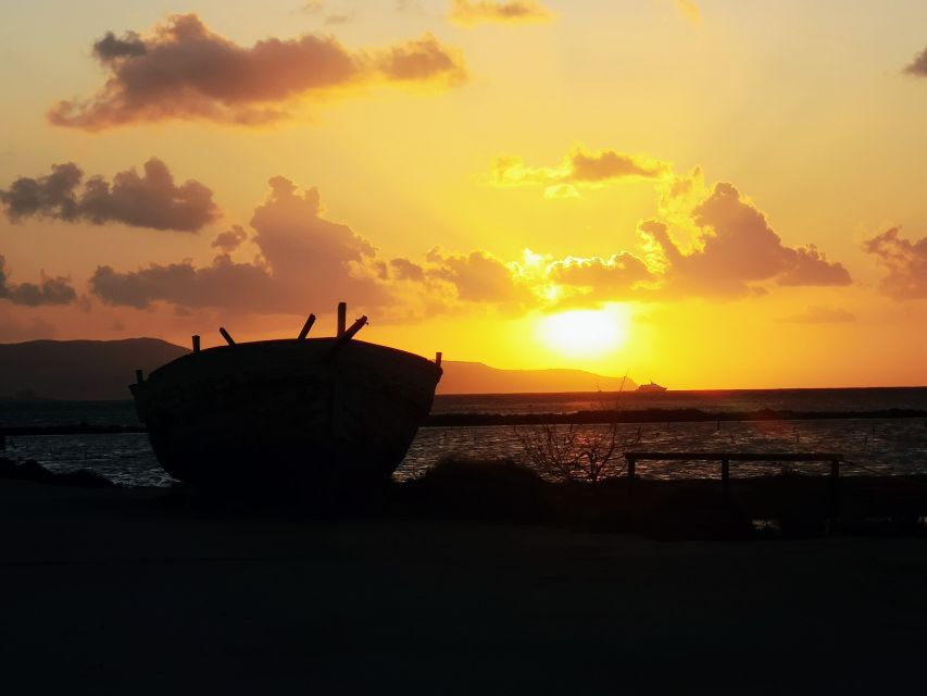 From Trapani: Stagnone Islands of Marsala and salt pans - The lagoon cruise on a flat keel boat: Lunga, Schola, Santa Maria