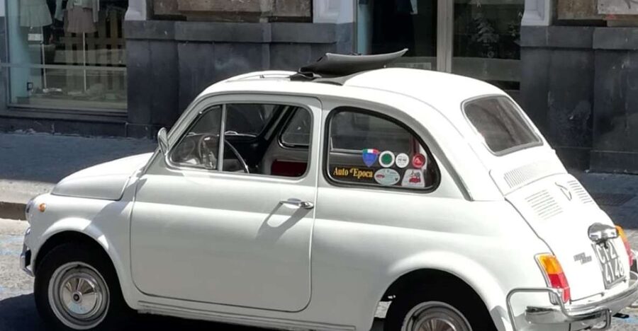 Giardini Naxos or Taormina: Godfather Tour in a Vintage Car - Vintage Car Ride: Fiat 500 Size, Seating, and Comfort Reality