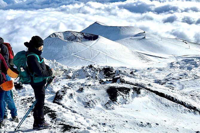 Hike near the summit craters up to the maximum safe altitude currently foreseen - What This Hike Really Means: Etna to the Safety-Limit Altitude
