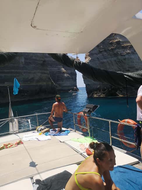 Lampedusa: Yacht excursion, swimming stops and typical lunch - Cala Pulcino: a smaller stop that adds variety
