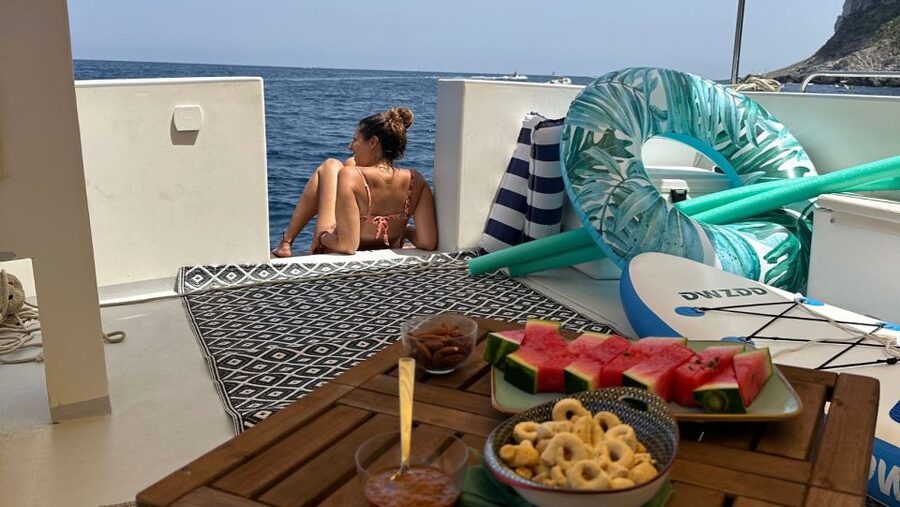 Mondello: 4-Hour Coastal Boat Tour with Aperitif & Swimming - The aperitif onboard: Sicilian snacks plus drinks that fit the mood