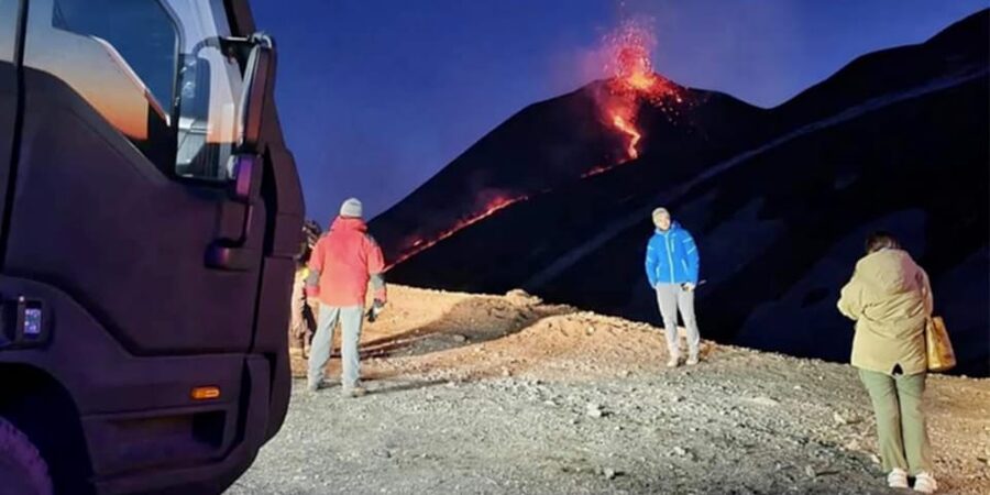 Mt. Etna Summit: Official box-office for Ascent to the Top - Pizzi Deneri observatory at 2,850m: views over Bove Valley