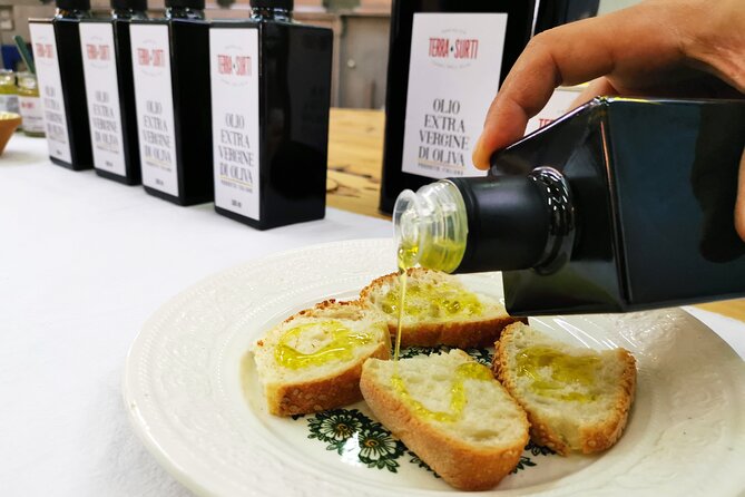 Olive harvest, visit to the oil mill and typical lunch - Lunch in Sicily: Bruschetta, Pizzolo, Ricotta or Honey, and Wine