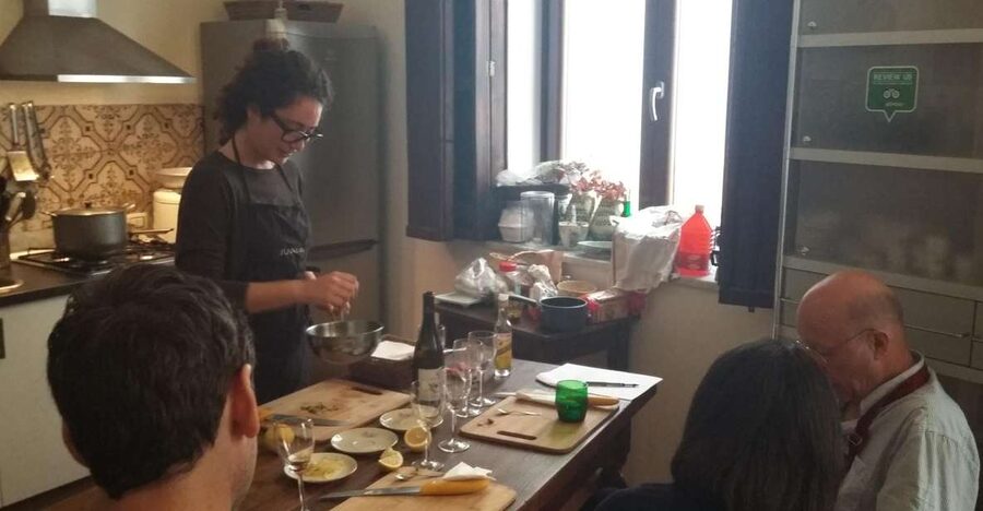 Palermo: Half-Day Cooking Class & Market Tour - Back at the apartment kitchen: four courses, real cooking, real guidance