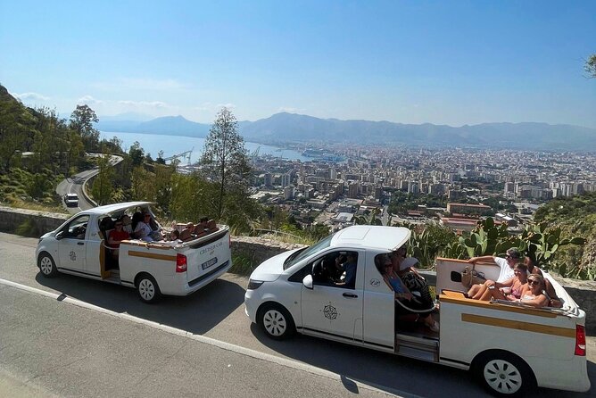 Palermo: Panoramic Mount Pellegrino in CruiserCar - Monte Pellegrino and Palermo in one tight car plan