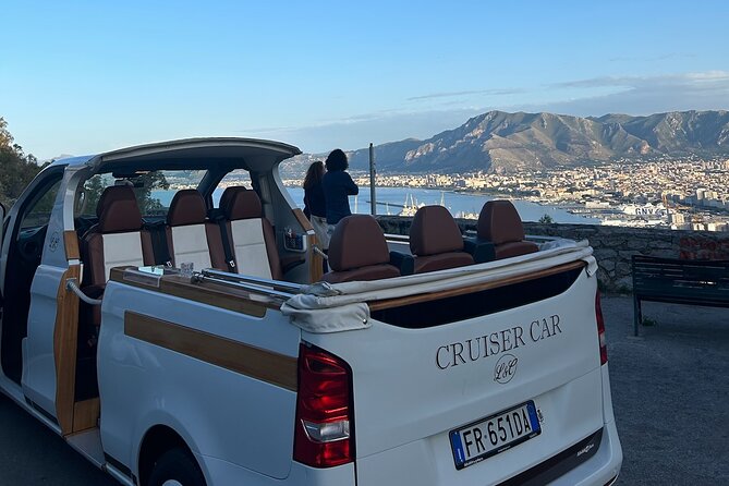Palermo: Panoramic Mount Pellegrino in CruiserCar - Pickup and the advantage of starting already “in motion”