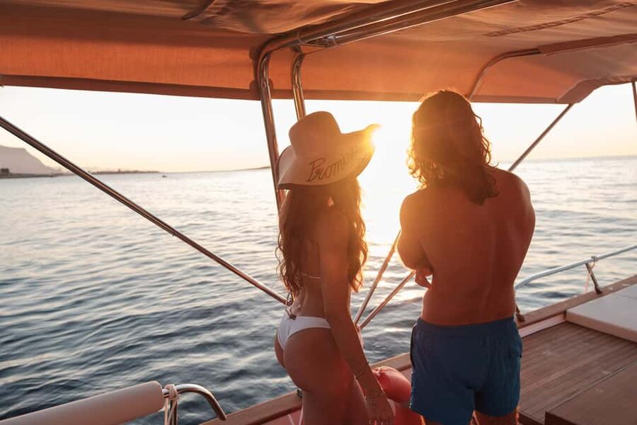 Palermo: Sunset Aperitif Boat Tour - Swimming and snorkeling without the hassle: masks and a floating noodle