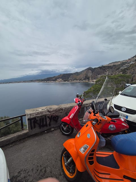 Panoramic Vespa tour of Taormina, Castelmola and White Lotus series locations - The viewpoint photo stops and why the ride matters