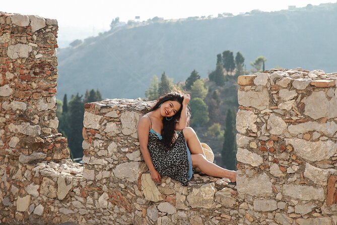Private Photoshoot in Taormina - How the walking route turns into real photos (not stiff posing)