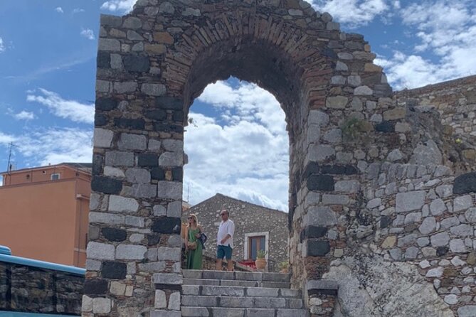 Private Tour Taormina, Savoca and Castelmola. Departure from Messina - Castelmola: an almond wine stop with big sea-and-Etna energy
