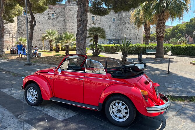 Private visit to Catania in Maggiolone Cabriolet - Hotel pickup, meeting point, and a smooth 4-hour rhythm