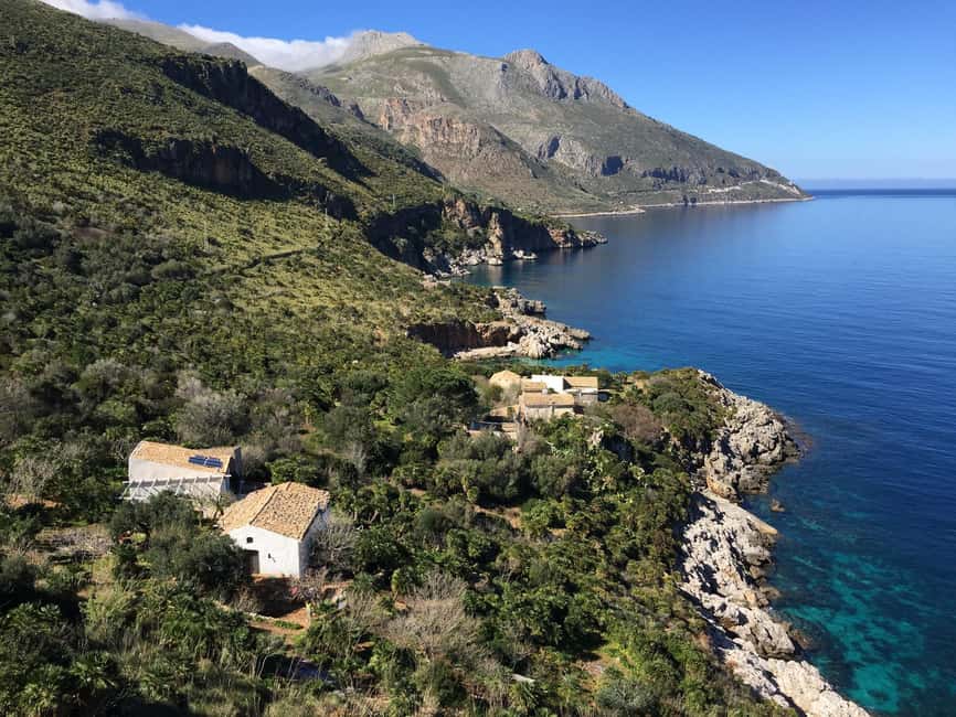 San Vito lo Capo: boat excursion to Zingaro natural Reserve - The route from the old tuna fishery toward Cala Firriato and Venus Lake