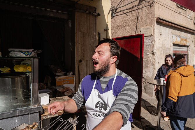 Savoring Palermo: In The Markets and Beyond - Capo Street Market: fried fish, panelle, and a Norman-church vibe