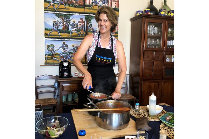 Sea Villa Cefalù: Hands-on 4-Course Pasta Cooking Class & Wine - Your 4-Course Menu: Pasta alla Norma, Braciole, and a Lemon Dessert
