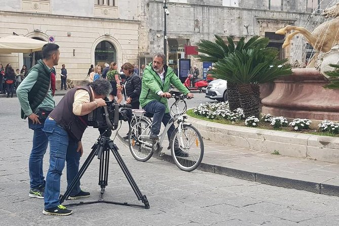 Siracusa tour on high tech bike - Syracuse highlights on the route: Apollo, Corso Matteotti, Cathedral Square, Fonte Aretusa