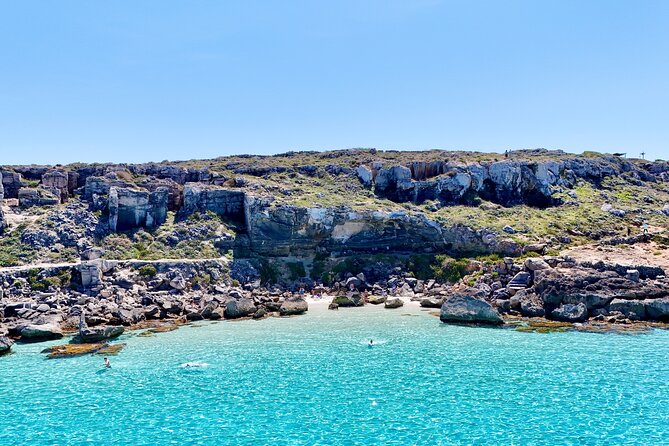 Small Group Dinghy Tour Favignana and Levanzo from Trapani - Spiaggia di Cala Minnola: the last swim before heading home