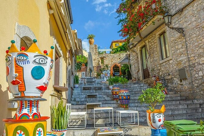 Taormina and Castelmola Tour From Messina Port in Sicily, Italy. - Belvedere above Isola Bella: the 10-minute “wow” stop